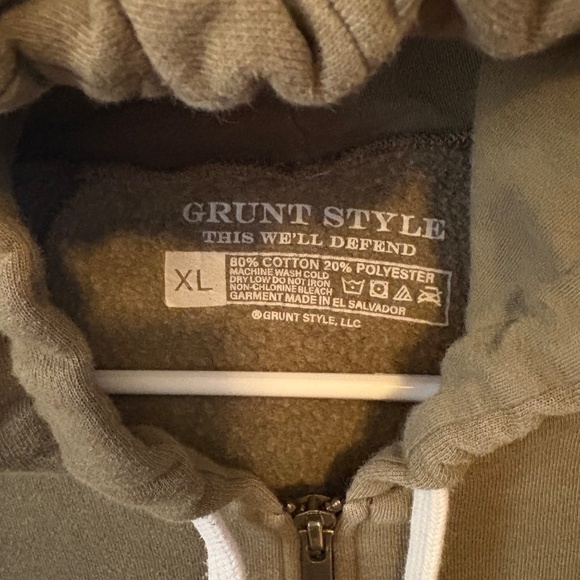 WOMEN'S HEART AND SOUL OF A WARRIOR FULL-ZIP HOODIE - MILITARY GREEN XL - Picture 2 of 8